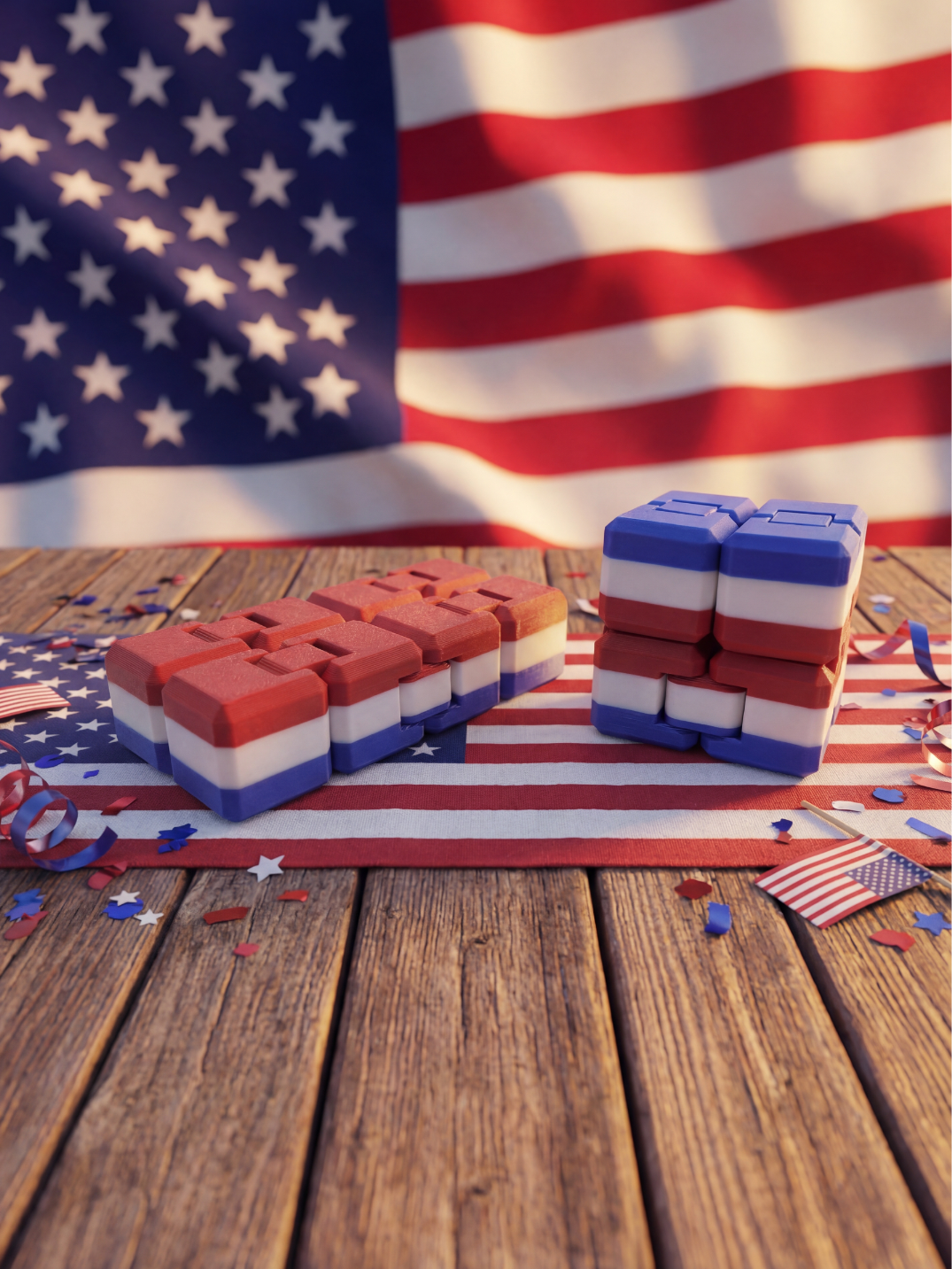 USA Patriotic Fidget Cube